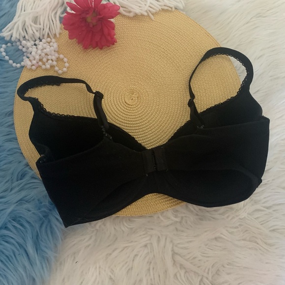 Victoria Secret Black Lined Demi Cup Bra 32DDD - Picture 2 of 5